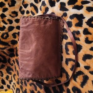 Genuine leather bag from distressed leather,Italy